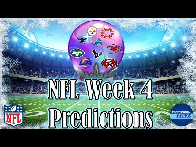 NFL Week 4 Predictions | Week 4 NFL Picks and Bets 2024