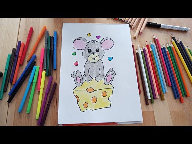 We Draw a Cute Mouse  #Drawesome #Mouse