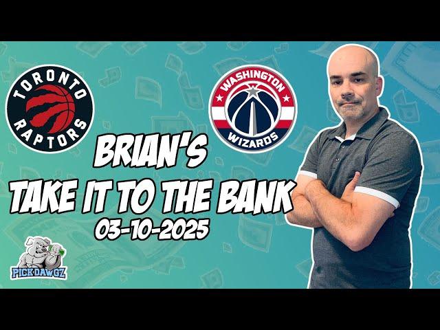 Free NBA Betting Predictions Today 3/10/2025 NBA Picks | Brian's Take it to the Bank