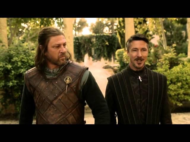 Ned and Littlefinger - Distrusting me was the wisest thing you've done - Game of Thrones 1x04 (HD)