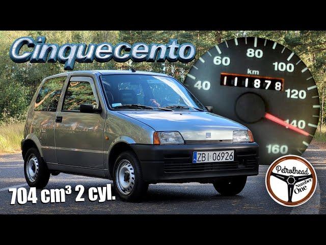 1996 Fiat Cinquecento 700 (30 KM) | V-MAX, 0-100 km/h, prezentacja i próba autostradowa. | 4K