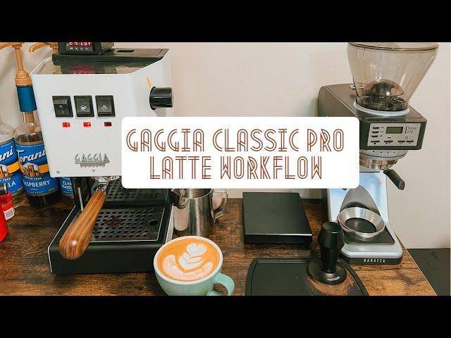 GAGGIA CLASSIC PRO WORKFLOW FOR A LATTE