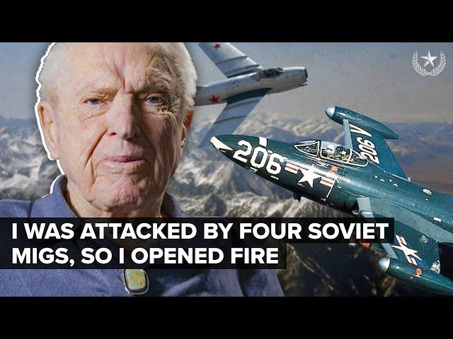 TOP SECRET Dogfight vs Soviet Migs & Shoots Down 4 MiG-15 Fighters | Royce Williams