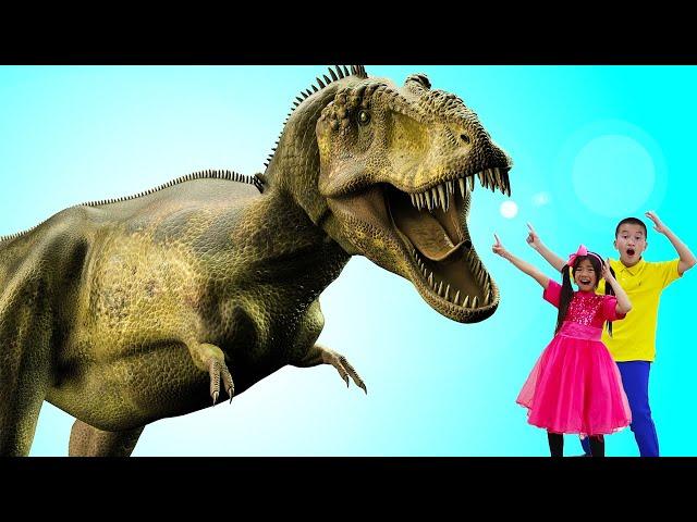 Emma & Andrew Learn About Dinosaurs | Education Video for Kids