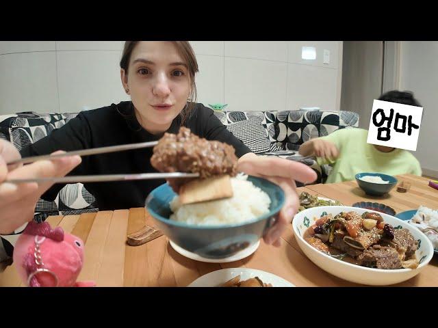 (ENG SUB) Making ribs with my mom-in-law