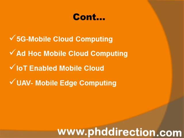 PhD Research Topics in Mobile Cloud Computing