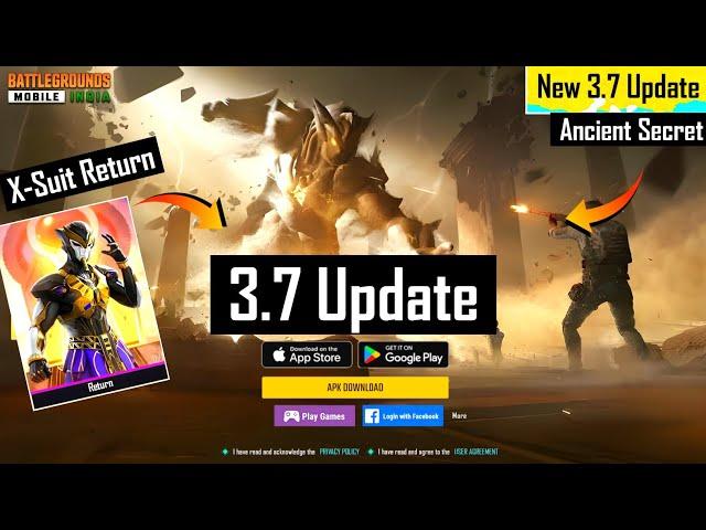 BGMI 3.7 UPDATE THEME MODE | PHARAOH X-SUIT RETURN | OLD ERANGEL| BGMIN 3.7 UPDATE | X-SUIT CARNIVAL