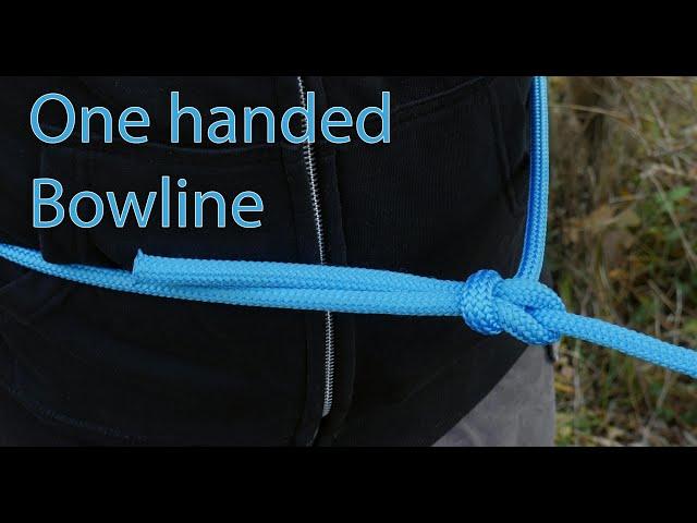 One handed Bowline knot- survival knot