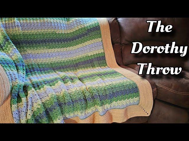 Easy Yet Beautiful Crochet Blanket Tutorial  - The Dorothy Throw