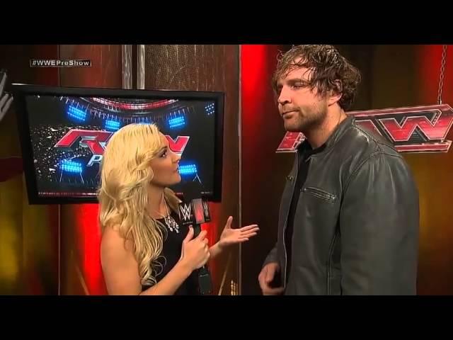 Renee Young interviews Dean Ambrose (RAW PRE SHOW 11/8/14)