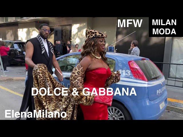 Dolce & Gabbana for Madonna.  Guests Street style Milan Fashion Week 21/09/24  #italy #milan #mfw