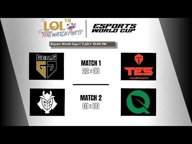 [TH] EWC 2024 LoL - GEN.G vs TES | G2 vs FLY | #watchparty