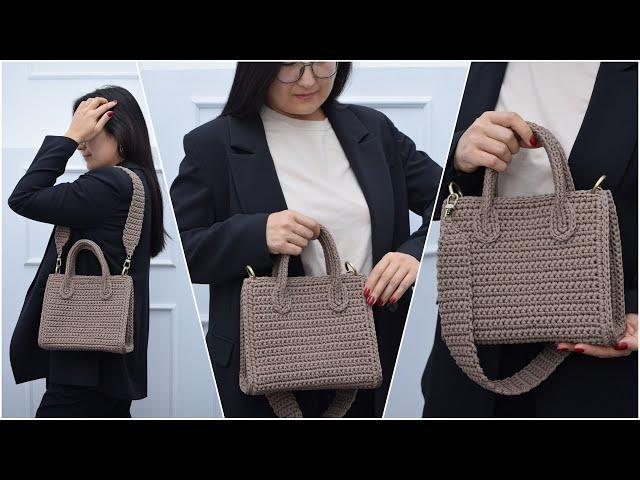 An amazing shoulder bag for you Crochet pattern Video tutorial