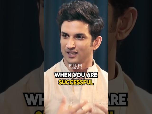 Sushant Singh Rajput Reveals the TRUE Meaning of Success for Outsiders!  #shorts