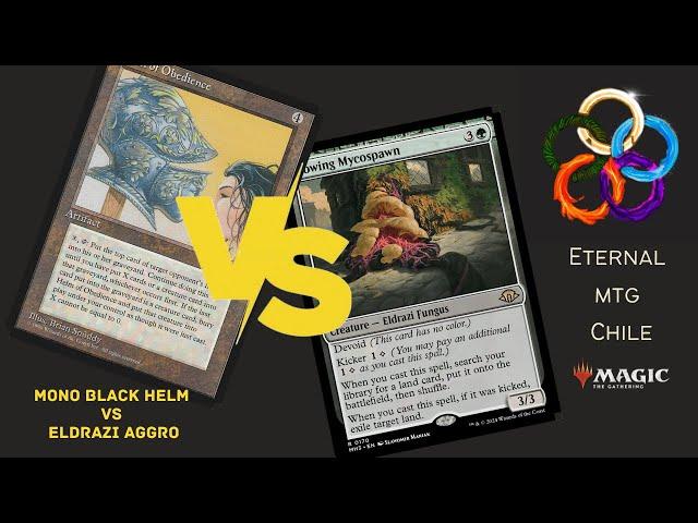 Mono Black Helm Vs Eldrazi Aggro [Legacy Gameplay]