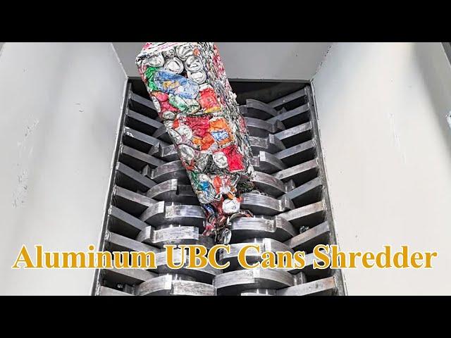 Scrap Aluminum UBC Cans Shredder & Recycling Machine -Industrial Shredder -Aluminum Recycling