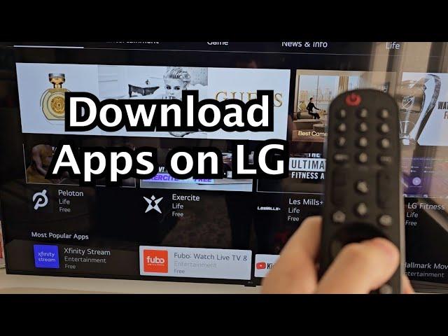 LG Smart TV - How to Download Apps!