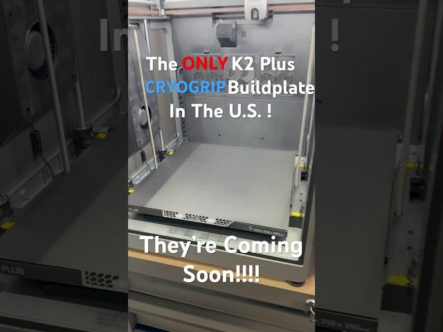 The Best Build Plate For The K2 Plus Is Coming Soon! #bigtreetech #3dprinting #3dprinted #k2plus