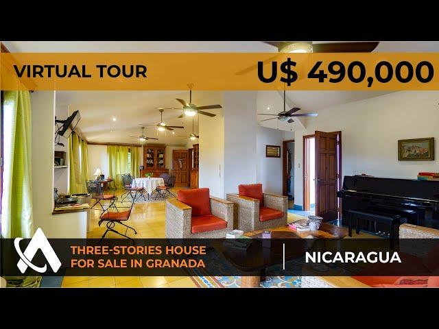 AMAZING Three-Stories House For Sale in Granada @ USD $490,000 | Home For Sale in Granada Nicaragua