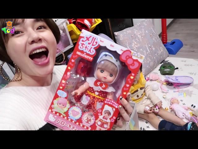 [玩具] Hello Kitty 小美樂娃娃扮家家酒好玩! Hello Kitty Baby Doll Doli Play  | 小陶德沛莉 開箱