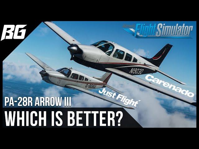 JustFlight vs Carenado Piper PA-28 Arrow III | Which Is Better? | MSFS