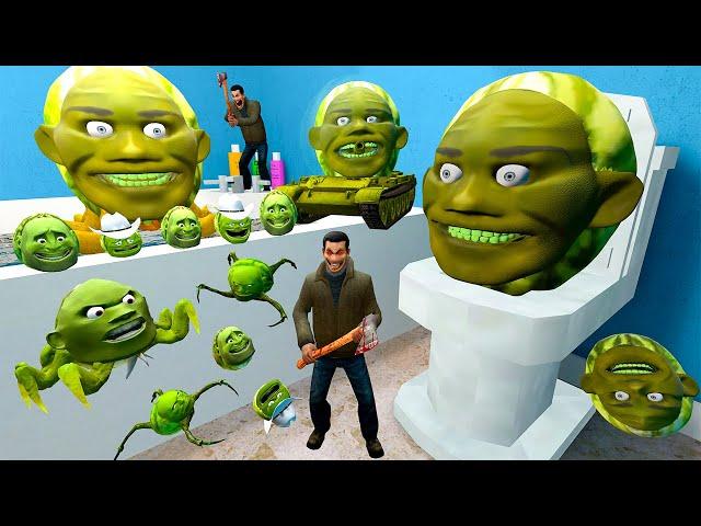  TOILET NEW LIN GANG MELON FAMILY AXEMAN BOSS SPARTAN KICKING Garry's Mod