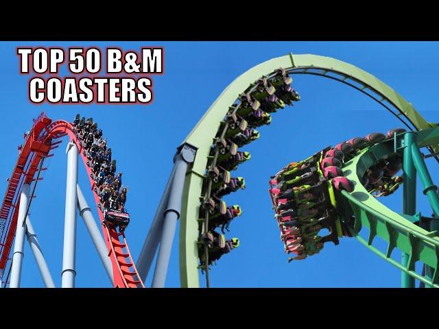 Top 50 Roller Coasters from Bolliger & Mabillard (B&M)