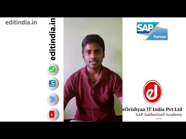 Student Success Story: Thachanamoorthy SAP PP Certified and Placed Consultant