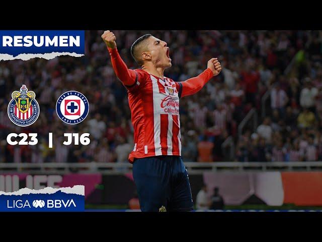 Resumen Chivas vs Cruz Azul | Liga BBVA MX | Clausura 2023 - Jornada 16