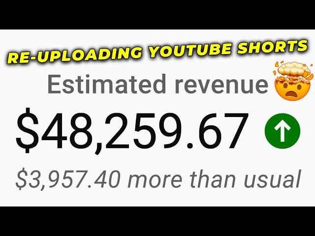 REALISTIC $1,618 Days Re-Uploading YouTube Shorts (WITH PROOF) Make Money With YouTube Shorts