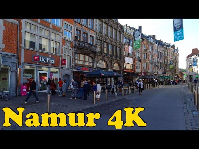 Namur, Belgium Walking tour [4K]. Capital of Wallonia.