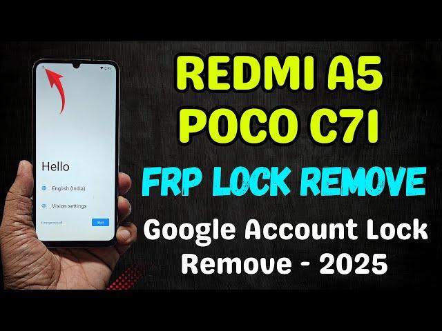 Redmi A5 / Poco C71 Frp Unlock - New Trick 2025  Fix Contect Option Now Showing