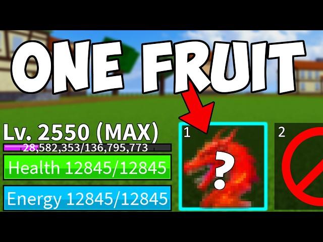 Blox Fruits Level 1 - 2550 but I Only Get 1 Fruit [FULL MOVIE]