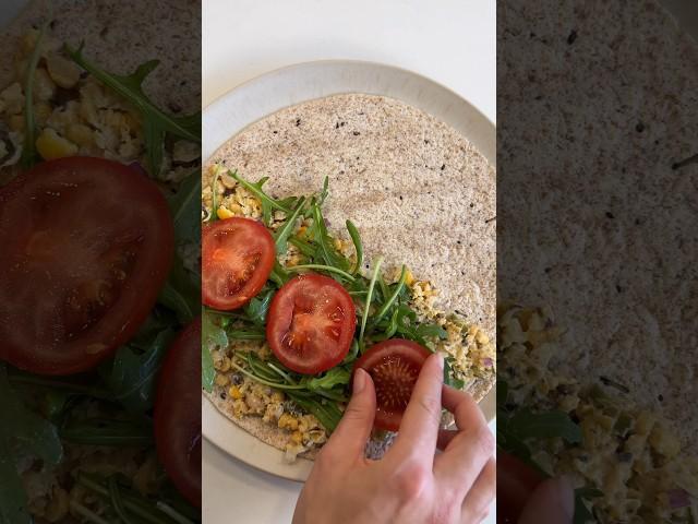 15 MIN REZEPT ⏱️ | „Tuna“-Pfannenwraps  #rezept #vegan #einfacherezepte