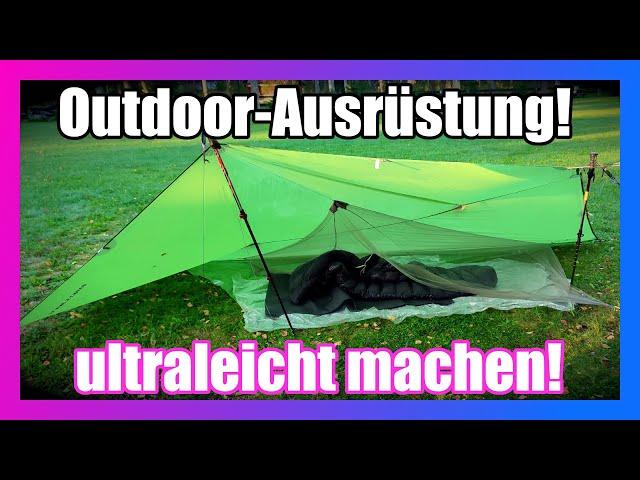 Ultralight-Ausrüstung günstig upgraden und effizient packen für Bikepacking, Bushcraft & Hiking