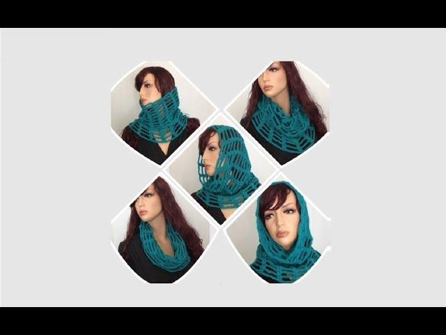 How to Crochet a Cowl - Neck Warmer Pattern #131│by ThePatternFamily