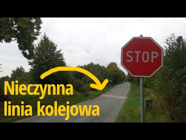 Zapomniane znaki STOP na przejazdach kolejowych przez nieczynne linie kolejowe. #BezpiecznyPrzejazd