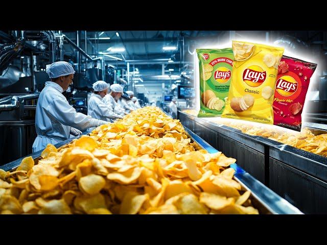 Inside Lay's LARGEST Fresh Potato Chips Factory | INSANE Lay's Factory Journey