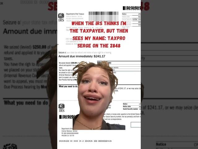When the IRS thinks I’m the taxpayer, but then sees my name: Taxpro Serge on the 2848