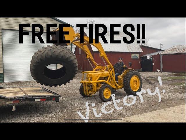 Around the Farm with JT.  Scored some tires for the Versatile 895!