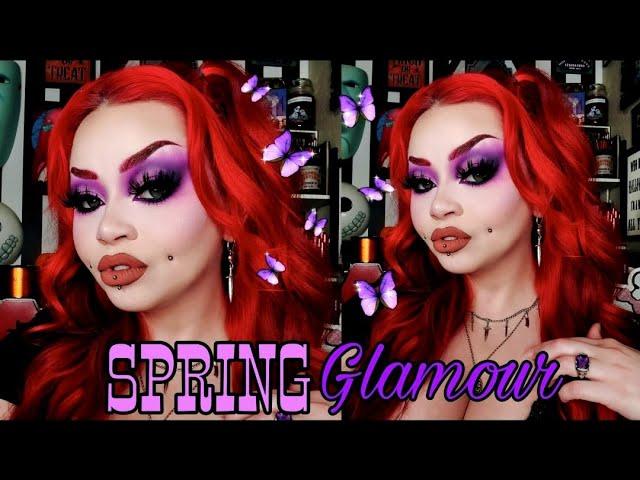 Purple Spring Glam + My BROWS | Sydney Nicole Addams