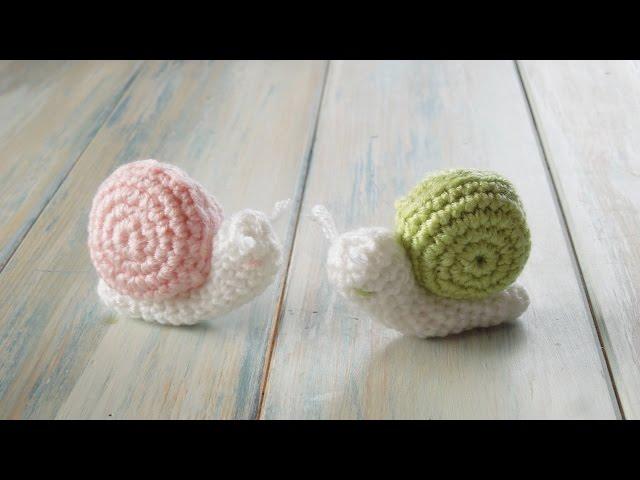 (crochet) How To Crochet a Snail - Yarn Scrap Friday