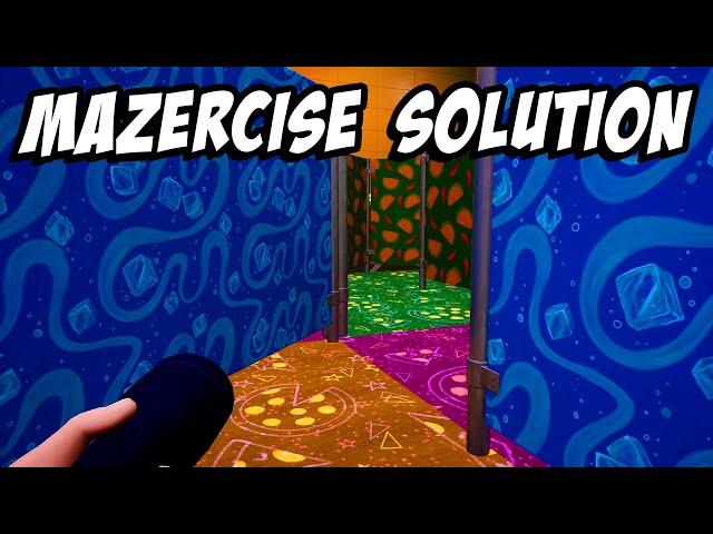 Easy Mazercise Solution! | FNAF Security Breach 2023 Updated