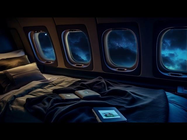 Jet Plane Night Flight | Fall asleep within 2 minutes | Calm Airplane Noise | White Noise | 10 Hours