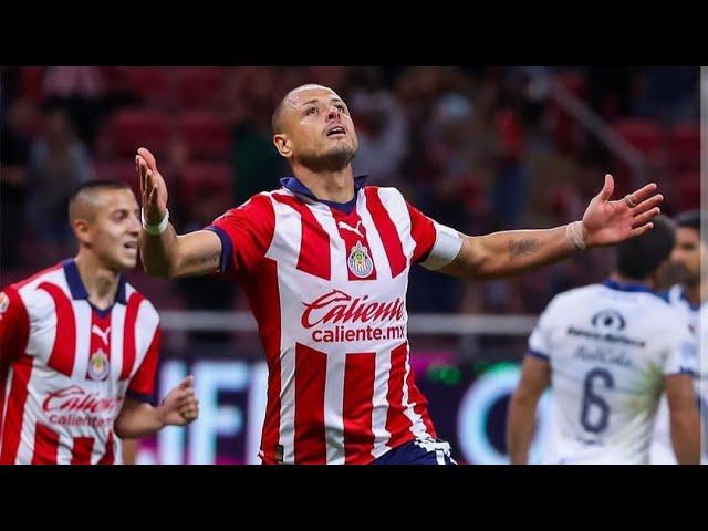 PRIMER GOL de JAVIER 'CHICHARITO' HERNANDEZ vs PUEBLA *REESTRENO GOLEADOR* CHIVAS vs PUEBLA 3-2