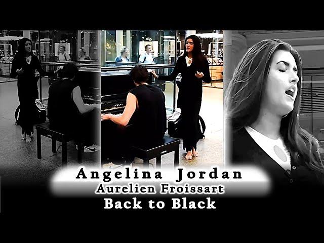 Angelina Jordan BACK TO BLACK Cover WITH Aurelien Froissart IN London ST. PANCRAS STATION