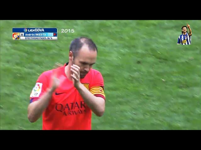 Espanyol fans applaud Iniesta, still after 5 years