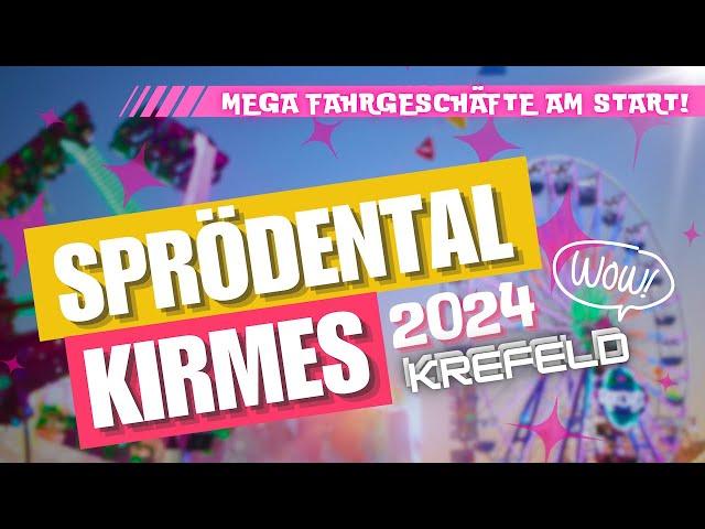  Sprödentalkirmes Krefeld 2024 ⭐️ Schöne Kirmes  MEGA Fahrgeschäfte  4K