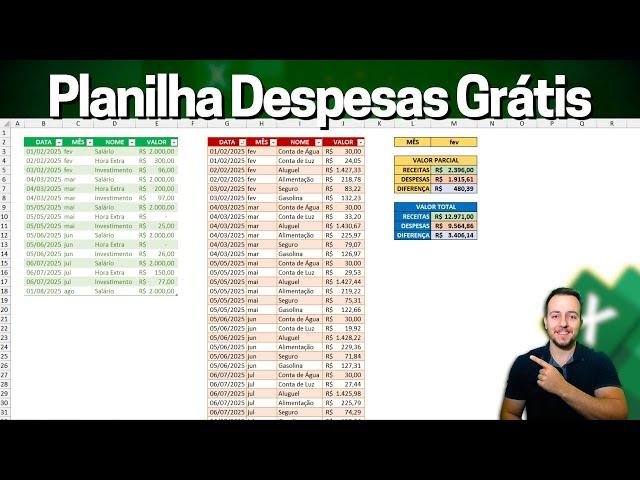 Planilha para Controle de Despesas Mensais no Excel | Super Simples de Fazer!