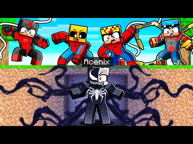 MINECRAFT: VENOM ACENIX vs 4 ASESINOS ️